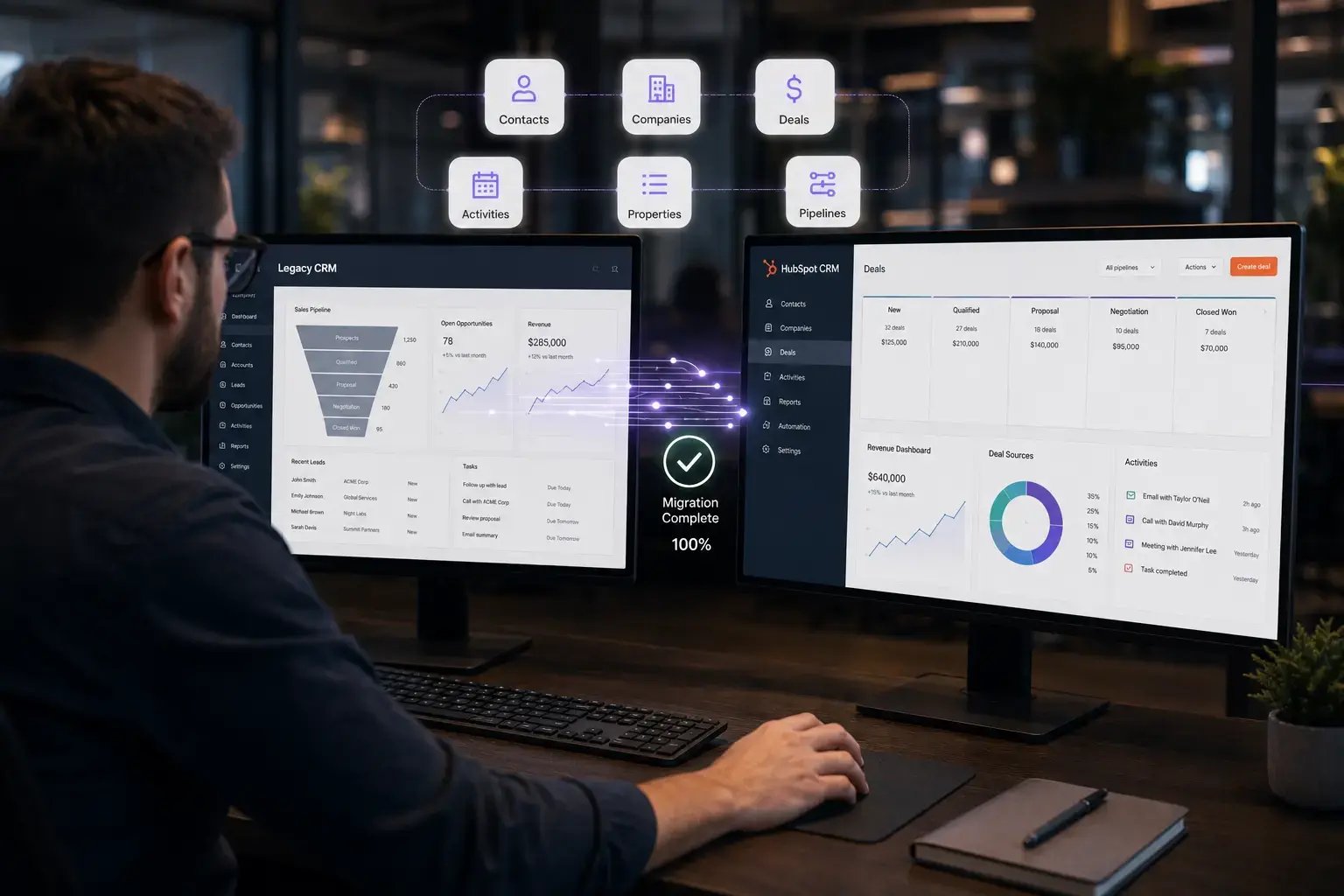 Move to HubSpot without losing your reporting or your customer history 