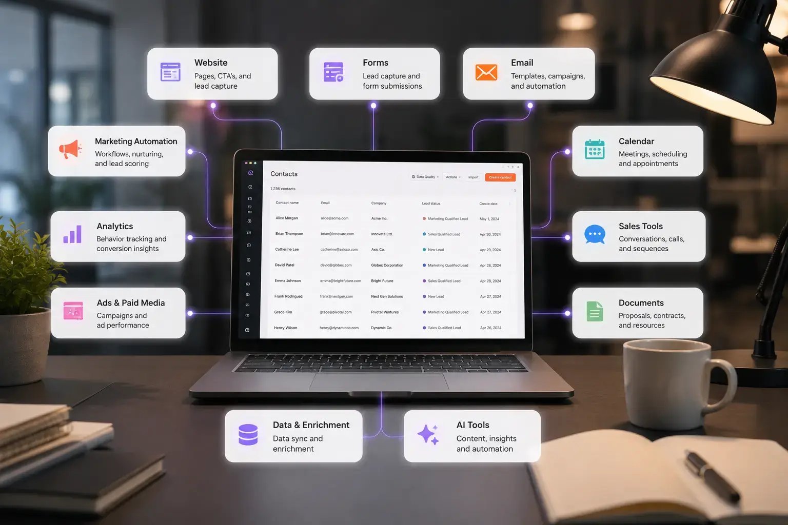 Connect HubSpot to the stack your demand engine already runs on 